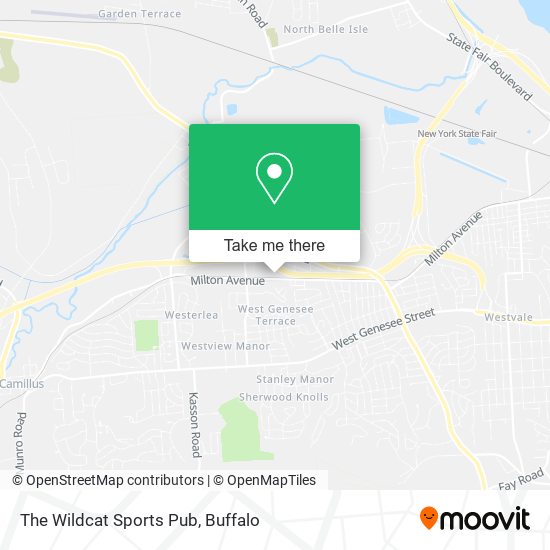 The Wildcat Sports Pub map