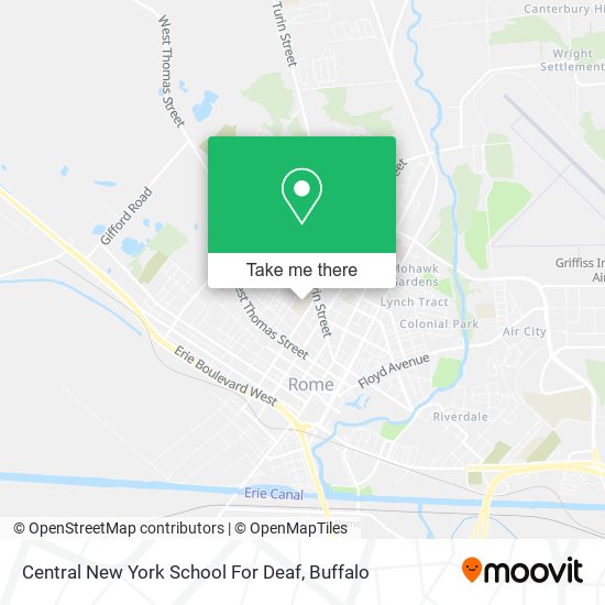 Central New York School For Deaf map