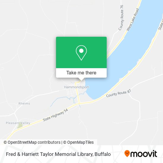 Fred & Harriett Taylor Memorial Library map