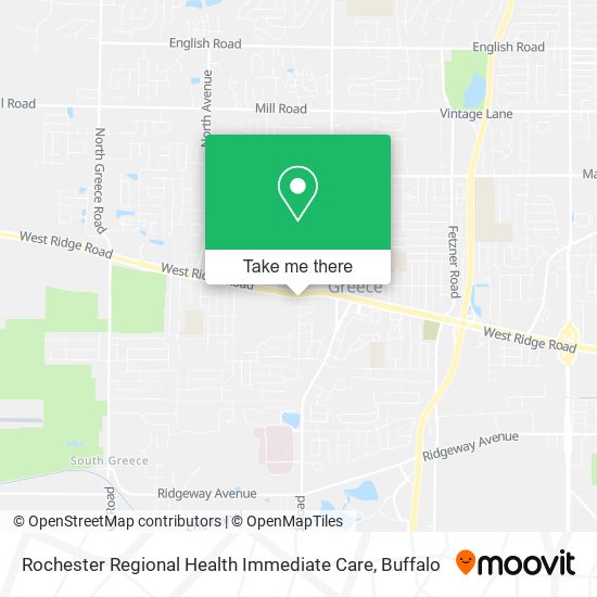 Mapa de Rochester Regional Health Immediate Care