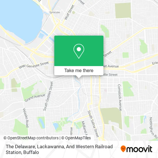 Mapa de The Delaware, Lackawanna, And Western Railroad Station