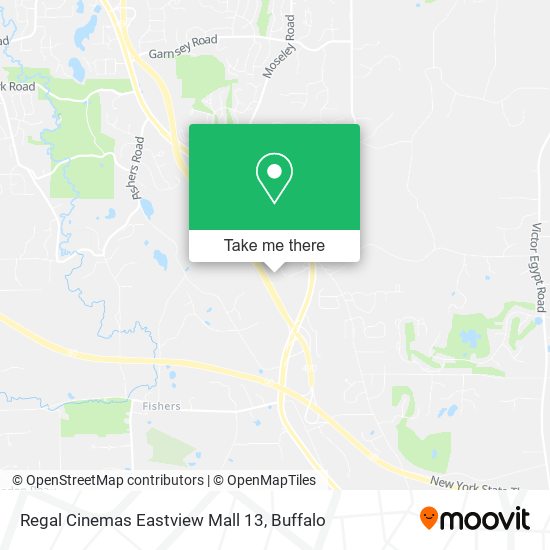 Mapa de Regal Cinemas Eastview Mall 13
