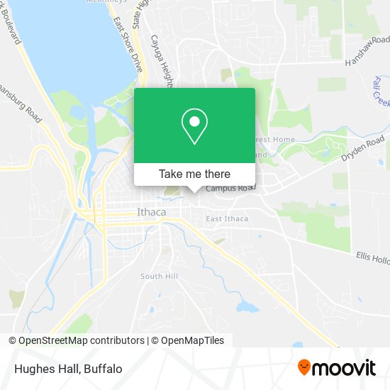 Mapa de Hughes Hall