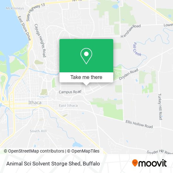 Animal Sci Solvent Storge Shed map