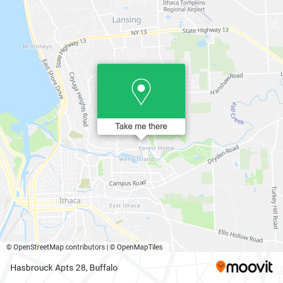 Mapa de Hasbrouck Apts 28