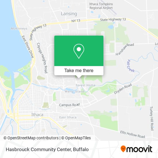 Hasbrouck Community Center map