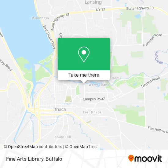 Fine Arts Library map