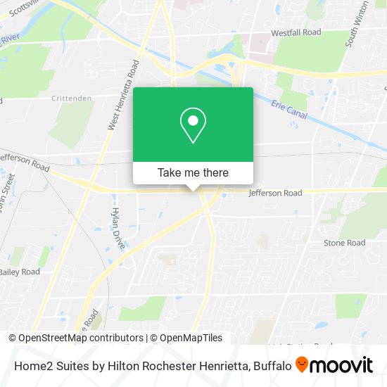 Mapa de Home2 Suites by Hilton Rochester Henrietta