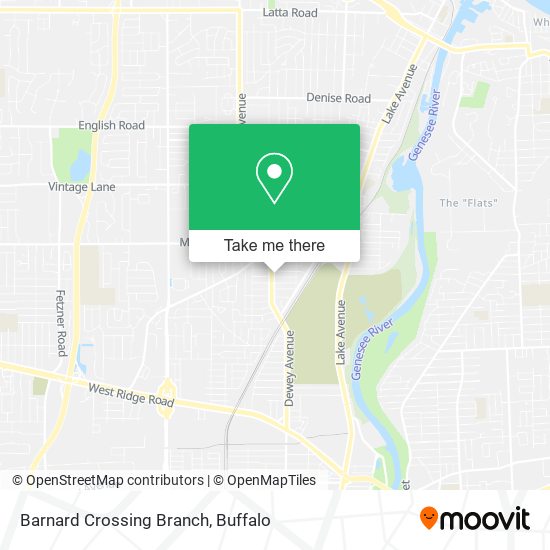 Barnard Crossing Branch map