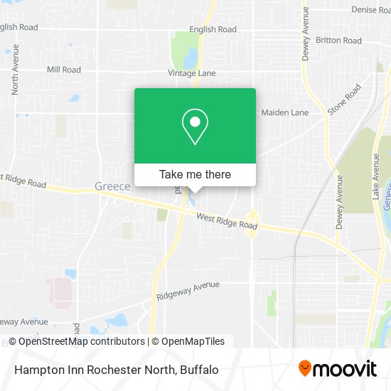 Mapa de Hampton Inn Rochester North