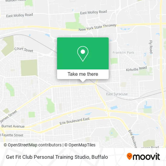 Mapa de Get Fit Club Personal Training Studio