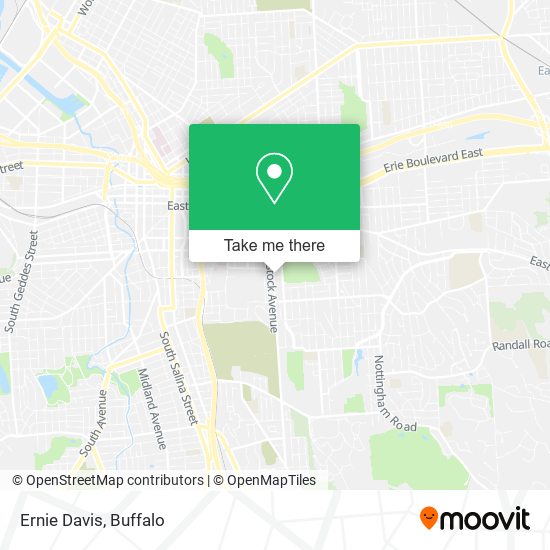 Ernie Davis map