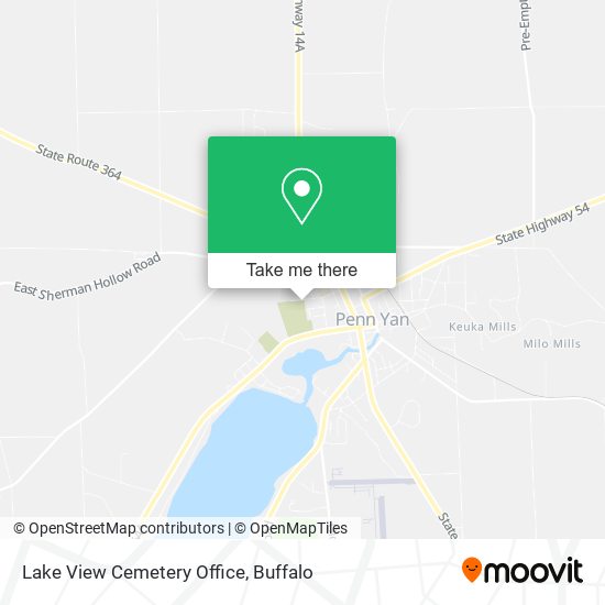 Lake View Cemetery Office map