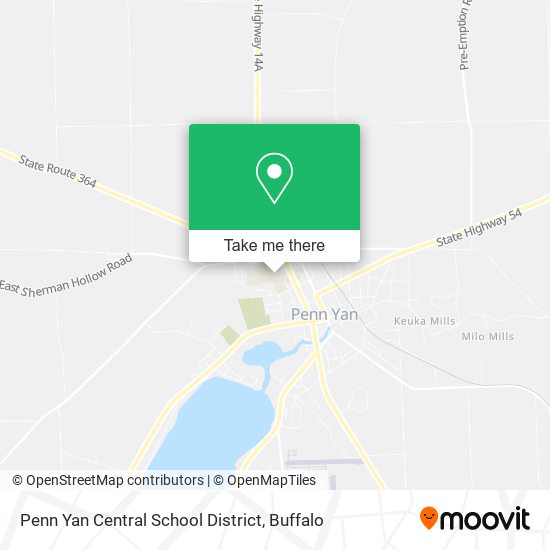 Penn Yan Central School District map