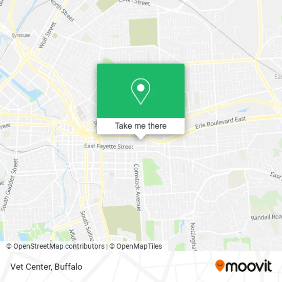 Vet Center map