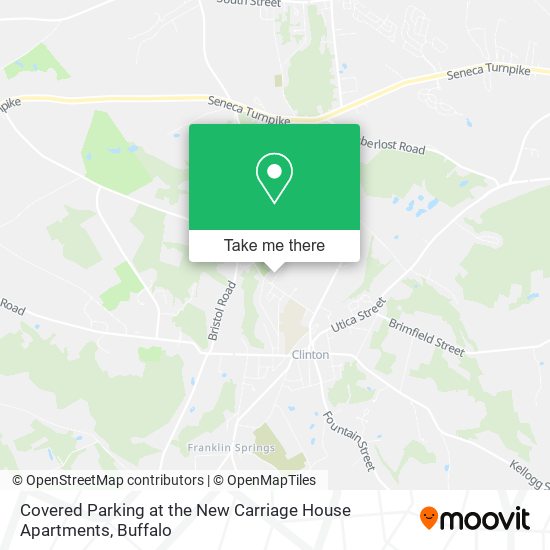 Mapa de Covered Parking at the New Carriage House Apartments