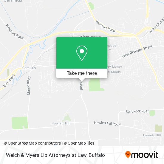 Welch & Myers Llp Attorneys at Law map