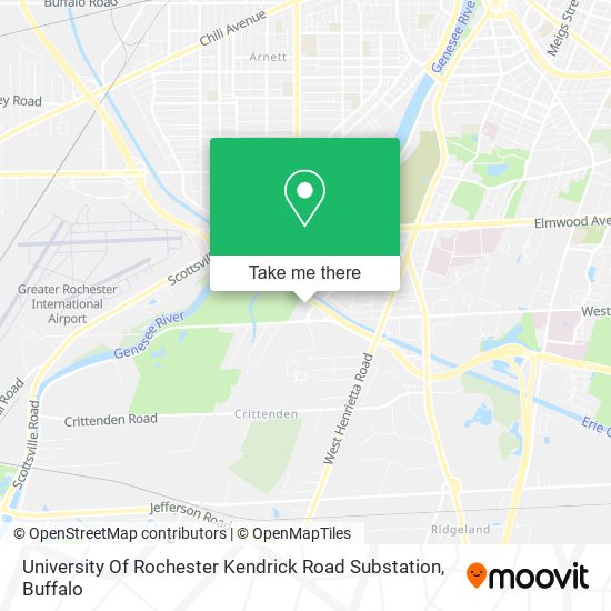 University Of Rochester Kendrick Road Substation map