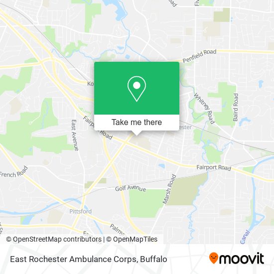 East Rochester Ambulance Corps map