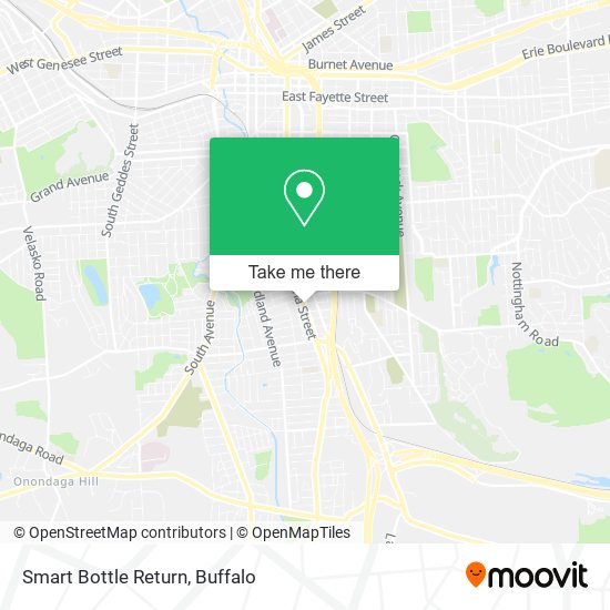 Smart Bottle Return map