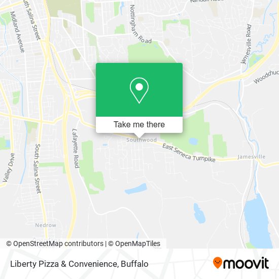 Mapa de Liberty Pizza & Convenience