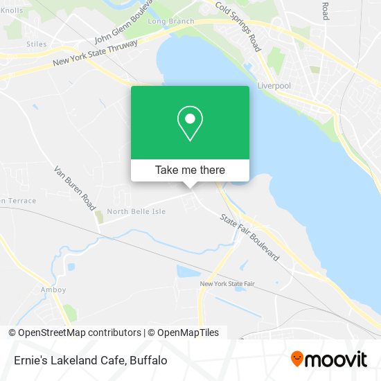 Ernie's Lakeland Cafe map