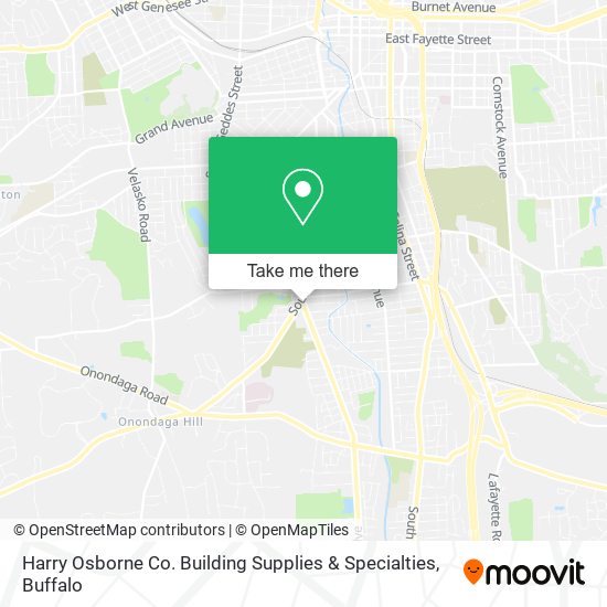 Mapa de Harry Osborne Co. Building Supplies & Specialties