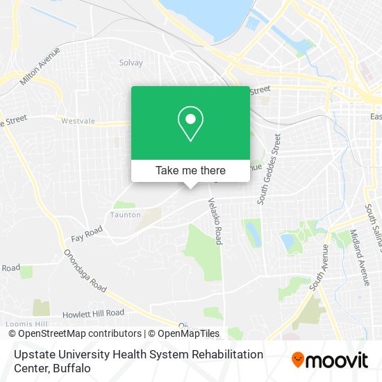 Upstate University Health System Rehabilitation Center map