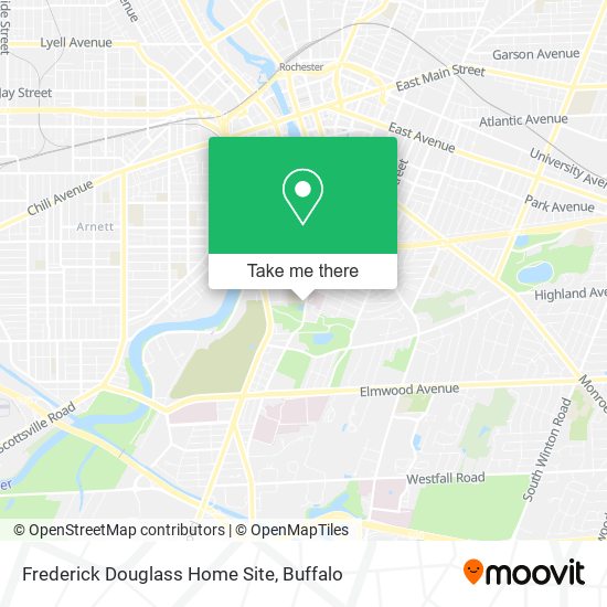 Mapa de Frederick Douglass Home Site