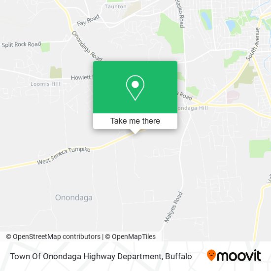 Mapa de Town Of Onondaga Highway Department