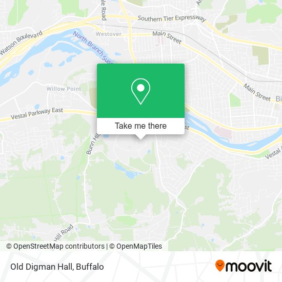 Old Digman Hall map