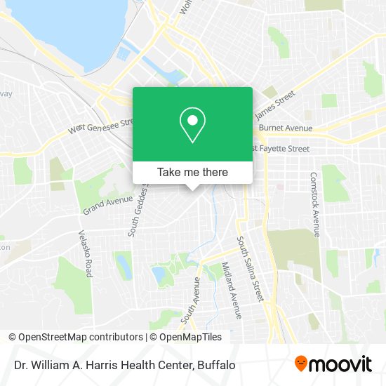 Dr. William A. Harris Health Center map