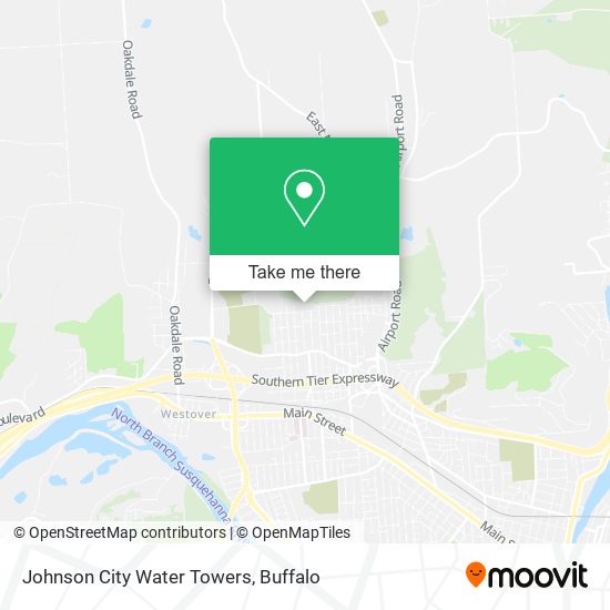 Johnson City Water Towers map