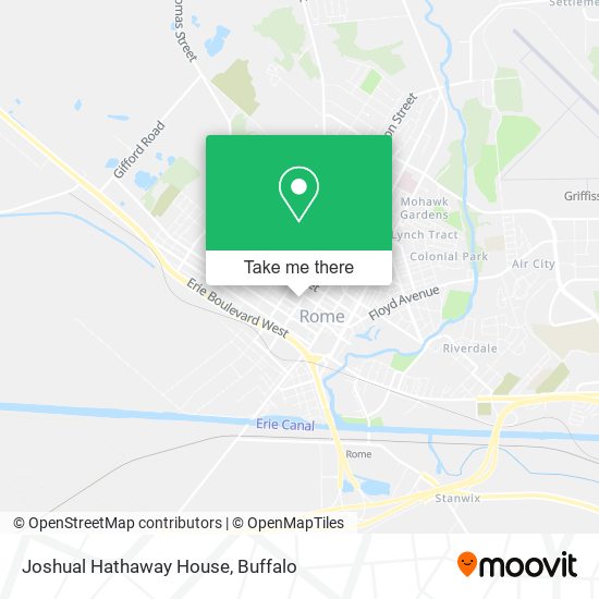 Joshual Hathaway House map