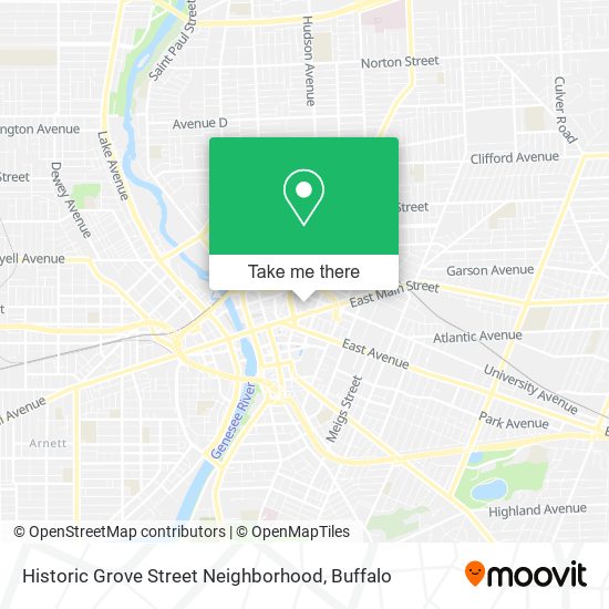 Historic Grove Street Neighborhood map