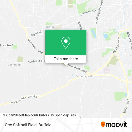 Occ Softball Field map