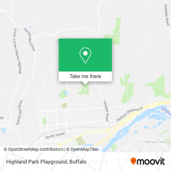 Highland Park Playground map