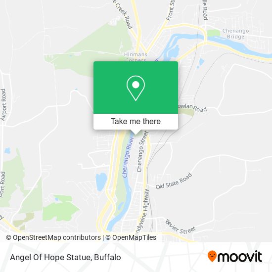 Angel Of Hope Statue map