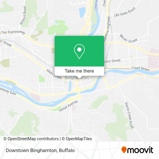Downtown Binghamton map