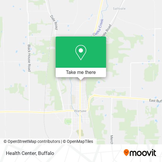 Mapa de Health Center