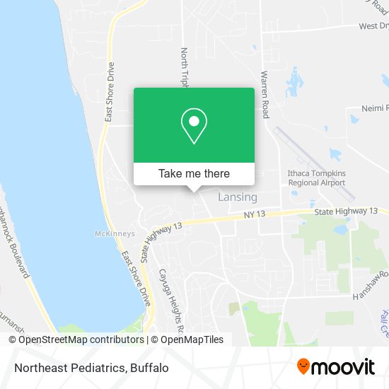 Northeast Pediatrics map