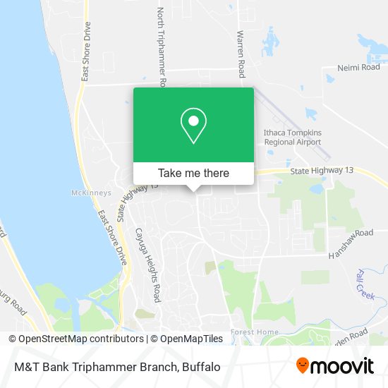 M&T Bank Triphammer Branch map