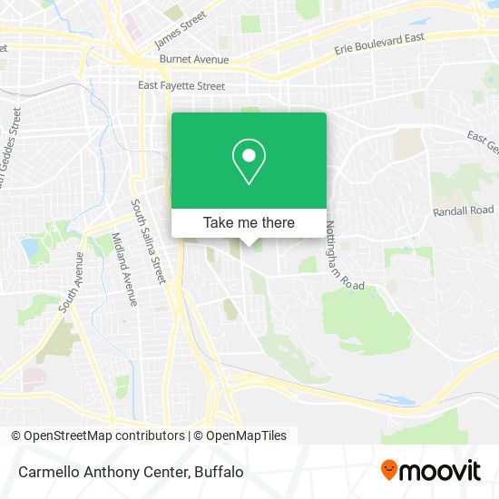 Carmello Anthony Center map