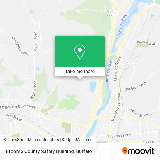 Broome County Safety Building map