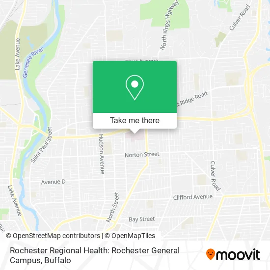 Rochester Regional Health: Rochester General Campus map