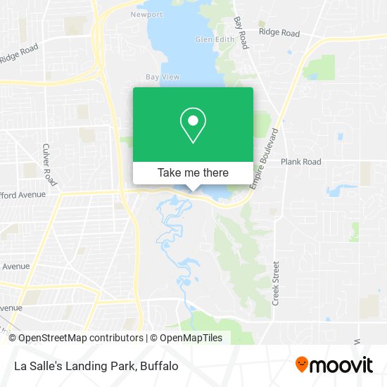La Salle's Landing Park map
