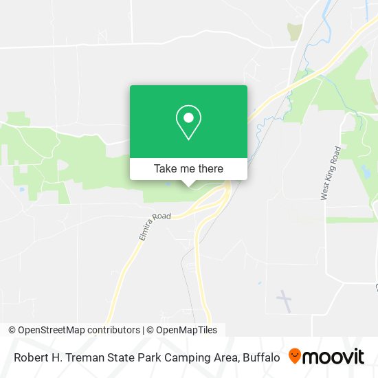 Robert H. Treman State Park Camping Area map