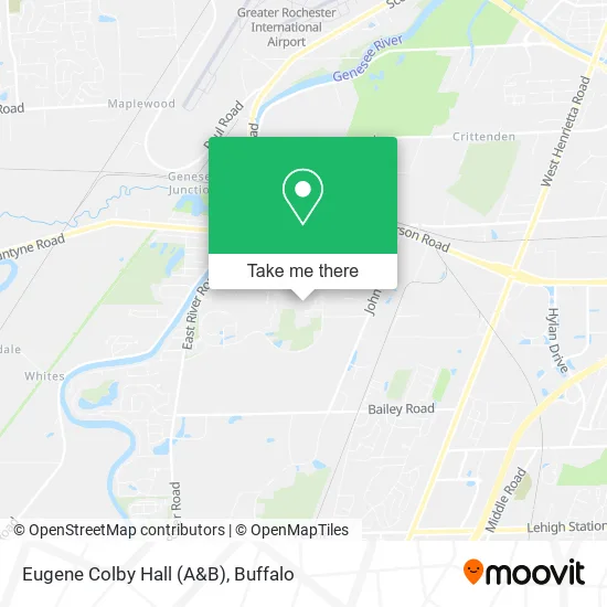 Mapa de Eugene Colby Hall (A&B)