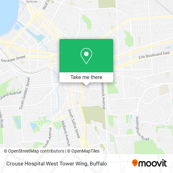 Mapa de Crouse Hospital West Tower Wing