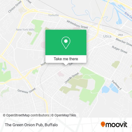 The Green Onion Pub map